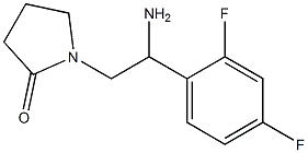 1-[2-amino-2-(2,4-difluorophenyl)ethyl]pyrrolidin-2-one Struktur