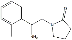 1-[2-amino-2-(2-methylphenyl)ethyl]pyrrolidin-2-one Structure