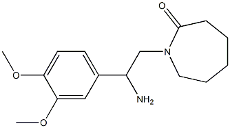 1-[2-amino-2-(3,4-dimethoxyphenyl)ethyl]azepan-2-one|