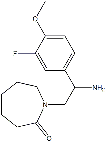 1-[2-amino-2-(3-fluoro-4-methoxyphenyl)ethyl]azepan-2-one