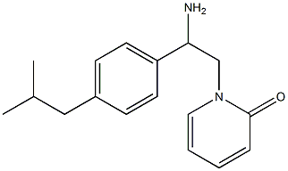 1-[2-amino-2-(4-isobutylphenyl)ethyl]pyridin-2(1H)-one,,结构式