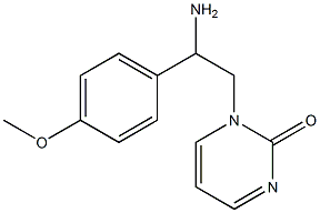 1-[2-amino-2-(4-methoxyphenyl)ethyl]pyrimidin-2(1H)-one Structure