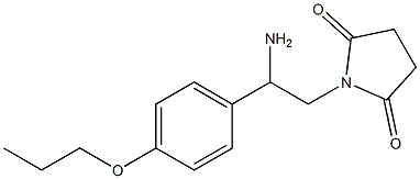 1-[2-amino-2-(4-propoxyphenyl)ethyl]pyrrolidine-2,5-dione Struktur