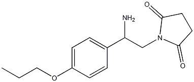 1-[2-amino-2-(4-propoxyphenyl)ethyl]pyrrolidine-2,5-dione 结构式