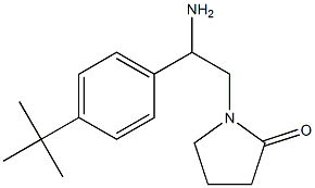 1-[2-amino-2-(4-tert-butylphenyl)ethyl]pyrrolidin-2-one Struktur