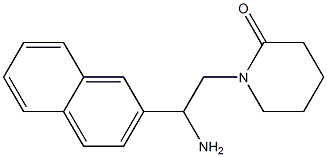 1-[2-amino-2-(naphthalen-2-yl)ethyl]piperidin-2-one,,结构式