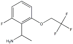 1-[2-fluoro-6-(2,2,2-trifluoroethoxy)phenyl]ethan-1-amine 结构式