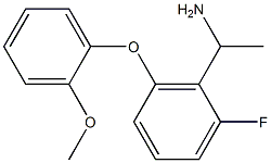 1-[2-fluoro-6-(2-methoxyphenoxy)phenyl]ethan-1-amine Struktur