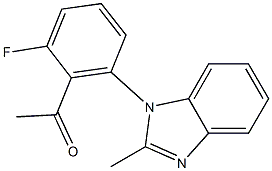 1-[2-fluoro-6-(2-methyl-1H-1,3-benzodiazol-1-yl)phenyl]ethan-1-one