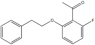 1-[2-fluoro-6-(2-phenylethoxy)phenyl]ethan-1-one Structure