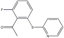 1-[2-fluoro-6-(pyridin-2-ylsulfanyl)phenyl]ethan-1-one|