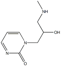1-[2-hydroxy-3-(methylamino)propyl]-1,2-dihydropyrimidin-2-one Structure