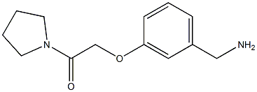 1-[3-(2-oxo-2-pyrrolidin-1-ylethoxy)phenyl]methanamine Struktur