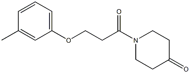  1-[3-(3-methylphenoxy)propanoyl]piperidin-4-one