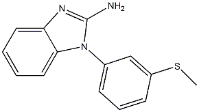 1-[3-(methylsulfanyl)phenyl]-1H-1,3-benzodiazol-2-amine,,结构式