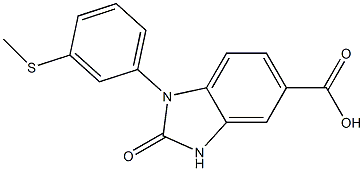 1-[3-(methylsulfanyl)phenyl]-2-oxo-2,3-dihydro-1H-1,3-benzodiazole-5-carboxylic acid