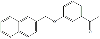 1-[3-(quinolin-6-ylmethoxy)phenyl]ethan-1-one