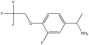 1-[3-fluoro-4-(2,2,2-trifluoroethoxy)phenyl]ethan-1-amine 结构式