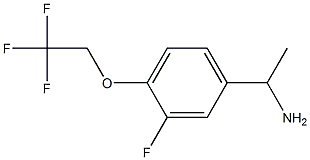 1-[3-fluoro-4-(2,2,2-trifluoroethoxy)phenyl]ethan-1-amine Structure