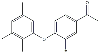 1-[3-fluoro-4-(2,3,5-trimethylphenoxy)phenyl]ethan-1-one