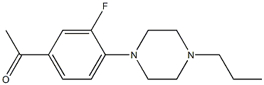 1-[3-fluoro-4-(4-propylpiperazin-1-yl)phenyl]ethan-1-one