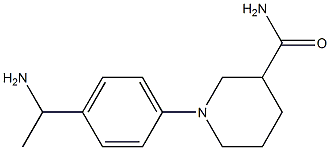1-[4-(1-aminoethyl)phenyl]piperidine-3-carboxamide Structure
