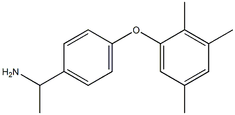 1-[4-(2,3,5-trimethylphenoxy)phenyl]ethan-1-amine 结构式