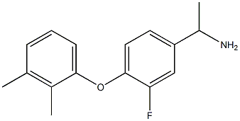 1-[4-(2,3-dimethylphenoxy)-3-fluorophenyl]ethan-1-amine,,结构式