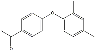 4′-(2,4-ジメチルフェノキシ)アセトフェノン 化学構造式