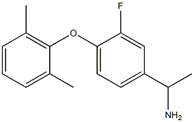 1-[4-(2,6-dimethylphenoxy)-3-fluorophenyl]ethan-1-amine 结构式