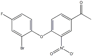 1-[4-(2-bromo-4-fluorophenoxy)-3-nitrophenyl]ethan-1-one