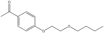 1-[4-(2-butoxyethoxy)phenyl]ethan-1-one,,结构式