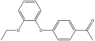 1-[4-(2-ethoxyphenoxy)phenyl]ethan-1-one 化学構造式