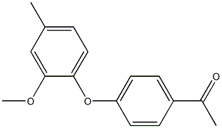 1-[4-(2-methoxy-4-methylphenoxy)phenyl]ethan-1-one Structure