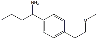 1-[4-(2-methoxyethyl)phenyl]butan-1-amine Struktur