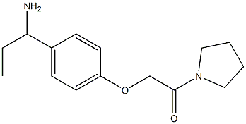 1-[4-(2-oxo-2-pyrrolidin-1-ylethoxy)phenyl]propan-1-amine