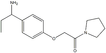 1-[4-(2-oxo-2-pyrrolidin-1-ylethoxy)phenyl]propan-1-amine Structure