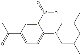 1-[4-(3,5-dimethylpiperidin-1-yl)-3-nitrophenyl]ethan-1-one