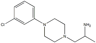 1-[4-(3-chlorophenyl)piperazin-1-yl]propan-2-amine Structure