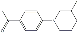 1-[4-(3-methylpiperidin-1-yl)phenyl]ethan-1-one,,结构式