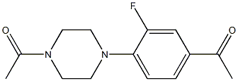 1-[4-(4-acetyl-2-fluorophenyl)piperazin-1-yl]ethan-1-one