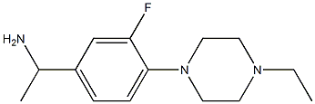 1-[4-(4-ethylpiperazin-1-yl)-3-fluorophenyl]ethan-1-amine|