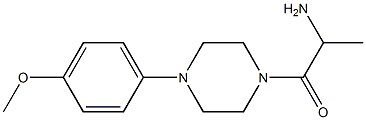 1-[4-(4-methoxyphenyl)piperazin-1-yl]-1-oxopropan-2-amine,,结构式