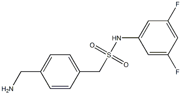 1-[4-(aminomethyl)phenyl]-N-(3,5-difluorophenyl)methanesulfonamide|