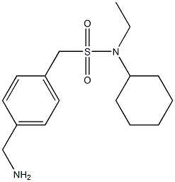 1-[4-(aminomethyl)phenyl]-N-cyclohexyl-N-ethylmethanesulfonamide Structure