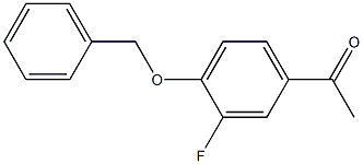1-[4-(benzyloxy)-3-fluorophenyl]ethan-1-one,,结构式
