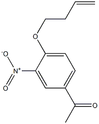 1-[4-(but-3-en-1-yloxy)-3-nitrophenyl]ethan-1-one,,结构式