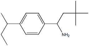 1-[4-(butan-2-yl)phenyl]-3,3-dimethylbutan-1-amine Structure