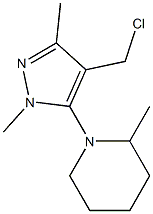 1-[4-(chloromethyl)-1,3-dimethyl-1H-pyrazol-5-yl]-2-methylpiperidine