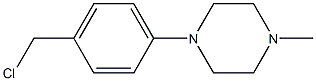 1-[4-(chloromethyl)phenyl]-4-methylpiperazine,,结构式